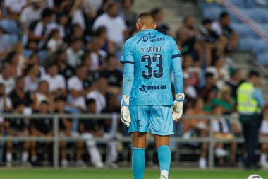 Ricardo Velho, Liga Portekiz maçı sırasında Estadio Algarve 'deki SC Farense ve Sportif CP takımları arasında görüldü (Maciej Rogowski)