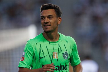 Pedro Goncalf, Liga Portekiz maçı sırasında Estadio Algarve 'deki SC Farense ve Sportif CP takımları arasında görüldü (Maciej Rogowski)