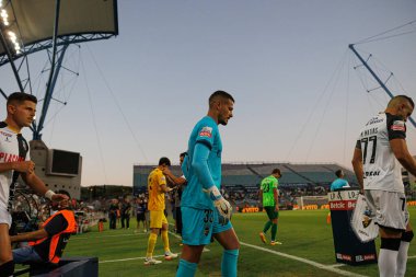 Ricardo Velho seen in action  during Liga Portugal game between teams of SC Farense and  Sporting CP at Estadio Algarve  (Maciej Rogowski) clipart