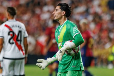 Dani Cardenas, Estadio de Vallecas (Maciej Rogowski) takımları arasında LaLiga EA SPORTS maçında Rayo Vallecano ve FC Barcelona takımları arasında görüldü.)