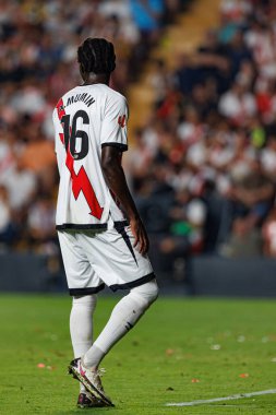 Abdul Mumin, Estadio de Vallecas 'ta Rayo Vallecano ve FC Barcelona takımları arasında oynanan LaLiga EA SPORTS maçı sırasında görüldü (Maciej Rogowski)