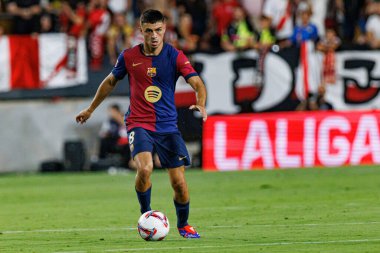 Estadio de Vallecas (Maciej Rogowski) takımları arasında LaLiga EA SPORTS maçı sırasında Rayo Vallecano ve FC Barcelona takımları arasında görüldü.)