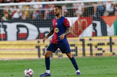 Inigo Martinez, Estadio de Vallecas 'ta Rayo Vallecano ve FC Barcelona takımları arasında oynanan LaLiga EA SPORTS maçı sırasında görüldü (Maciej Rogowski)