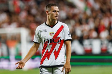 Jorge de Frutos, LaLiga EA SPORTS maçı sırasında Estadio de Vallecas 'ta Rayo Vallecano ve FC Barcelona takımları arasında görüldü (Maciej Rogowski)