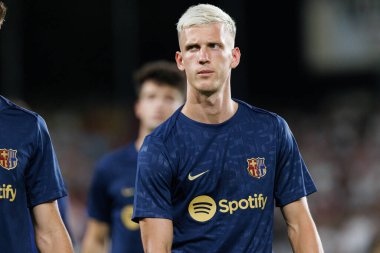 Dani Olmo, Estadio de Vallecas 'ta Rayo Vallecano ve FC Barcelona takımları arasında oynanan EA SPORTS maçı sırasında görüldü (Maciej Rogowski)