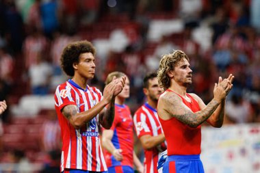 Axel Witsel, Antoine Griezmann LaLiga EA SPORTS maçı sırasında Estadio Civitas Metropolitano 'da Atletico de Madrid ve RCD Espanyol takımları arasında görüldü.