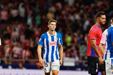 Jose Gragera, Atletico de Madrid ve Estadio Civitas Metropolitano 'daki RCD Espanyol takımları arasında LaLiga EA SPORTS maçı sırasında görüldü.