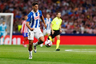 Alejo Veliz, Atletico de Madrid ve Estadio Civitas Metropolitano 'daki RCD Espanyol takımları arasında LaLiga EA SPORTS maçı sırasında görüldü.