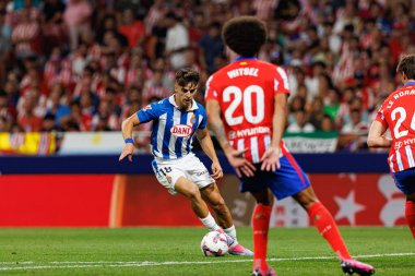 Alvaro Aguado, Atletico de Madrid ve Estadio Civitas Metropolitano 'daki RCD Espanyol takımları arasında LaLiga EA SPORTS maçı sırasında görüldü.