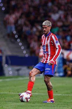 Rodrigo de Paul, Estadio Civitas Metropolitano 'da Atletico de Madrid ve RCD Espanyol takımları arasında oynanan LaLiga EA SPORTS maçı sırasında görüldü.