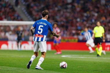 Fernando Calero LaLiga EA SPORTS maçı sırasında Estadio Civitas Metropolitano 'da Atletico de Madrid ve RCD Espanyol takımları arasında görüldü.