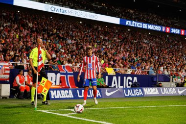 Rodrigo Riquelme LaLiga EA SPORTS maçı sırasında Estadio Civitas Metropolitano 'da Atletico de Madrid ve RCD Espanyol takımları arasında görüldü.