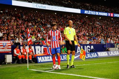 Rodrigo Riquelme LaLiga EA SPORTS maçı sırasında Estadio Civitas Metropolitano 'da Atletico de Madrid ve RCD Espanyol takımları arasında görüldü.