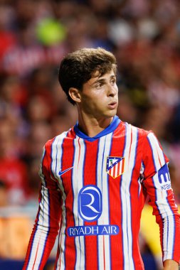 Rodrigo Riquelme LaLiga EA SPORTS maçı sırasında Estadio Civitas Metropolitano 'da Atletico de Madrid ve RCD Espanyol takımları arasında görüldü.