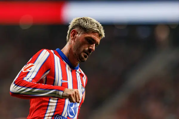 stock image Rodrigo de Paul seen during LaLiga EA SPORTS game between teams of Atletico de Madrid and RCD Espanyol at Estadio Civitas Metropolitano