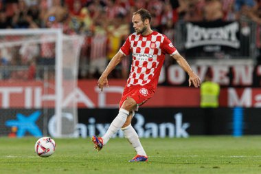 Daley Blind, Estadi Montilivi 'deki Girona FC ve CA Osasuna takımları arasında oynanan LaLiga EA SPORTS maçı sırasında görüldü (Maciej Rogowski)