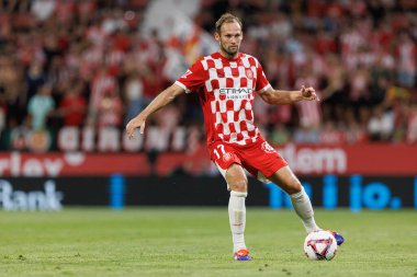 Daley Blind, Estadi Montilivi 'deki Girona FC ve CA Osasuna takımları arasında oynanan LaLiga EA SPORTS maçı sırasında görüldü (Maciej Rogowski)