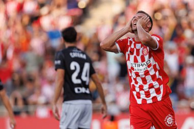 Abel Ruiz seen during LaLiga EA SPORTS game between teams of Girona FC and CA Osasuna at Estadi Montilivi (Maciej Rogowski) clipart