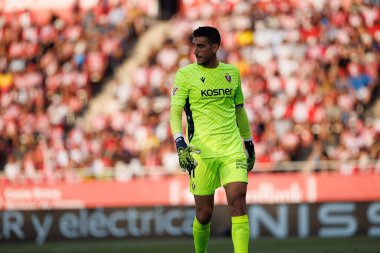 Estadi Montilivi 'deki Girona FC ve CA Osasuna takımları arasında oynanan LaLiga EA SPORTS maçı sırasında Sergio Herrera görüldü (Maciej Rogowski)