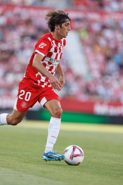 Bryan Gil, LaLiga EA SPORTS maçı sırasında Girona FC ve CA Osasuna takımları arasında Estadi Montilivi 'de görüldü (Maciej Rogowski)