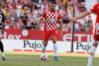 David Lopez, LaLiga EA SPORTS maçı sırasında Girona FC ve CA Osasuna takımları arasında Estadi Montilivi 'de görüldü (Maciej Rogowski)