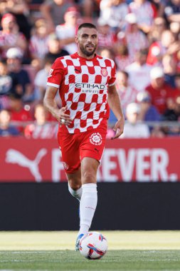 David Lopez, LaLiga EA SPORTS maçı sırasında Girona FC ve CA Osasuna takımları arasında Estadi Montilivi 'de görüldü (Maciej Rogowski)