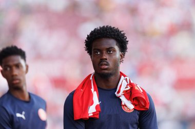 Estadi Montilivi 'deki Girona FC ve CA Osasuna takımları arasında oynanan LaLiga EA SPORTS maçı sırasında Gabriel Misehouy görüldü (Maciej Rogowski)