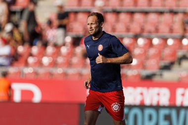 Daley Blind, Estadi Montilivi 'deki Girona FC ve CA Osasuna takımları arasında oynanan LaLiga EA SPORTS maçı sırasında görüldü (Maciej Rogowski)