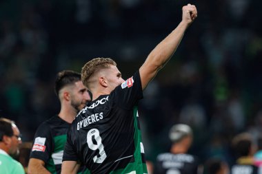 Estadio Jose Alvalade 'deki (Maciej Rogowski) Sporting CP ve FC Porto takımları arasında oynanan Liga Portekiz maçı sırasında Viktor Gyokeres)