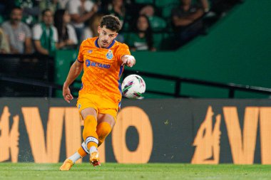 Ze Pedro, Liga Portekiz maçı sırasında Estadio Jose Alvalade 'deki Sporting CP ve FC Porto takımları arasında (Maciej Rogowski)