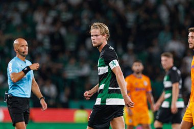 Morten Hjulmand  during Liga Portugal game between teams of Sporting CP and FC Porto  at Estadio Jose Alvalade (Maciej Rogowski) clipart