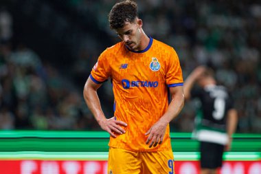 Ze Pedro, Liga Portekiz maçı sırasında Estadio Jose Alvalade 'deki Sporting CP ve FC Porto takımları arasında (Maciej Rogowski)