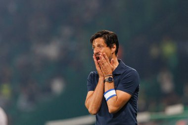Estadio Jose Alvalade 'deki (Maciej Rogowski) Sporting CP ve FC Porto takımları arasında oynanan Liga Portekiz maçı sırasında Vitor Bruno)
