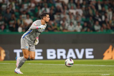 Estadio Jose Alvalade 'deki (Maciej Rogowski) Sporting CP ve FC Porto takımları arasında oynanan Liga Portekiz maçı sırasında Diogo Costa)