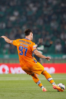 Ze Pedro, Liga Portekiz maçı sırasında Estadio Jose Alvalade 'deki Sporting CP ve FC Porto takımları arasında (Maciej Rogowski)