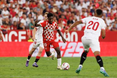 Yaser Asprilla, Sevilla FC ve Girona FC takımları arasında Estadio Ramon Sanchez Pizjuan 'da (Maciej Rogowski)