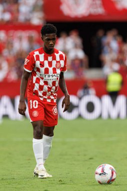 Yaser Asprilla, Sevilla FC ve Girona FC takımları arasında Estadio Ramon Sanchez Pizjuan 'da (Maciej Rogowski)