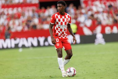 Yaser Asprilla, Sevilla FC ve Girona FC takımları arasında Estadio Ramon Sanchez Pizjuan 'da (Maciej Rogowski)