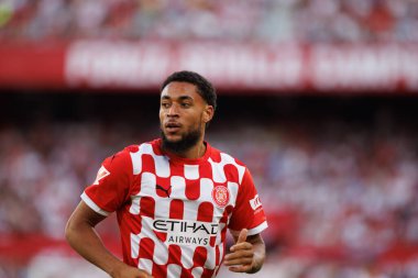 LaLiga EA SPORTS maçında Estadio Ramon Sanchez Pizjuan 'da Sevilla FC ve Girona FC takımları arasında Arnaut Danjuma görüldü (Maciej Rogowski)