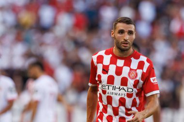 Abel Ruiz, Estadio Ramon Sanchez Pizjuan 'da Sevilla FC ve Girona FC takımları arasında LaLiga EA SPORTS maçında görüldü (Maciej Rogowski)