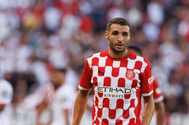 Abel Ruiz, Estadio Ramon Sanchez Pizjuan 'da Sevilla FC ve Girona FC takımları arasında LaLiga EA SPORTS maçında görüldü (Maciej Rogowski)