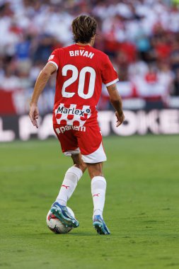 Bryan Gil, LaLiga EA SPORTS maçı sırasında Estadio Ramon Sanchez Pizjuan 'da Sevilla FC ve Girona FC takımları arasında görüldü (Maciej Rogowski)