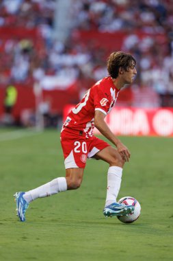 Bryan Gil, LaLiga EA SPORTS maçı sırasında Estadio Ramon Sanchez Pizjuan 'da Sevilla FC ve Girona FC takımları arasında görüldü (Maciej Rogowski)