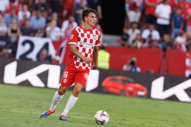 Alejandro Frances, Sevilla FC ve Girona FC takımları arasında Estadio Ramon Sanchez Pizjuan 'da (Maciej Rogowski)