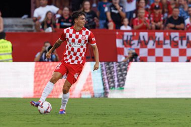 Alejandro Frances, Sevilla FC ve Girona FC takımları arasında Estadio Ramon Sanchez Pizjuan 'da (Maciej Rogowski)