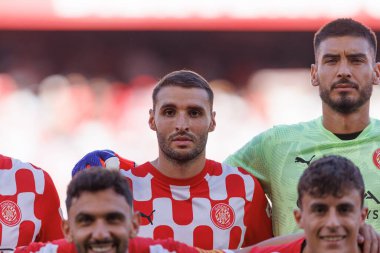 Abel Ruiz, Estadio Ramon Sanchez Pizjuan 'da Sevilla FC ve Girona FC takımları arasında LaLiga EA SPORTS maçında görüldü (Maciej Rogowski)