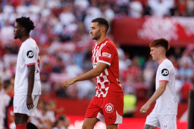 Abel Ruiz, Estadio Ramon Sanchez Pizjuan 'da Sevilla FC ve Girona FC takımları arasında LaLiga EA SPORTS maçında görüldü (Maciej Rogowski)