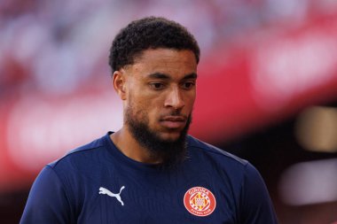 Estadio Ramon Sanchez Pizjuan 'da Sevilla FC ve Girona FC takımları arasında oynanan LaLiga EA SPORTS maçı sırasında Arnaut Danjuma (Maciej Rogowski)