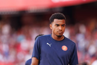 Jhon Solis, Sevilla FC ve Girona FC takımları arasında Estadio Ramon Sanchez Pizjuan 'da (Maciej Rogowski)