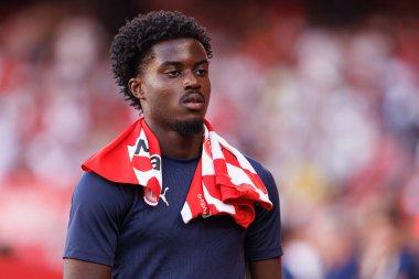 Gabriel Misehouy, Estadio Ramon Sanchez Pizjuan 'da Sevilla FC ve Girona FC takımları arasında LaLiga EA SPORTS maçında görüldü (Maciej Rogowski)